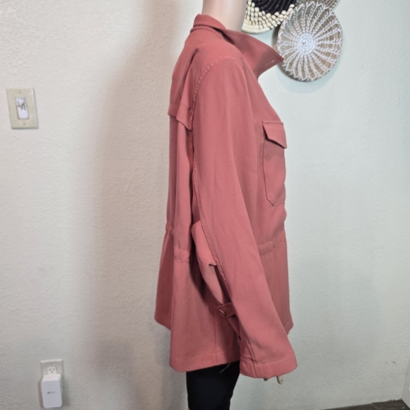 Banana Republic Women's Xl Lightweight Field Jacket Utility Rust Orange - Picture 12 of 16